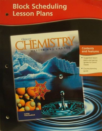 Book Chemistry: Matter And Change, Block Scheduling Lesson Plans free