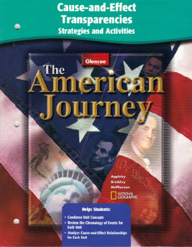 Book American Journey Cause and Effect Transparency Strategy and Activities free
