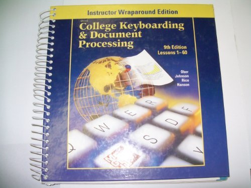 Book Gregg College Keyboarding & Document Processing: Lessions 1-60 free