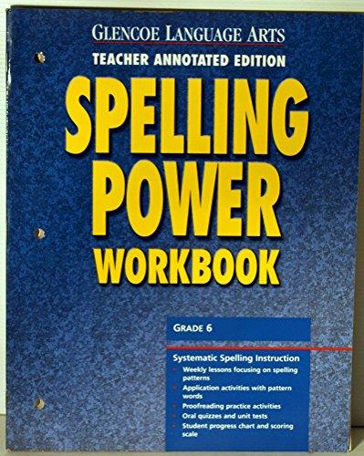 Book Glencoe Language Arts Spelling Power Workbook, Grade 6, Teacher Annotated Edition free