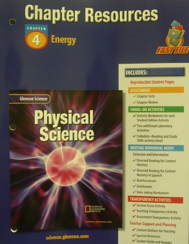 Book Physical Science, Chapter 4: Chapter Resources- Energy (glencoe Science) free