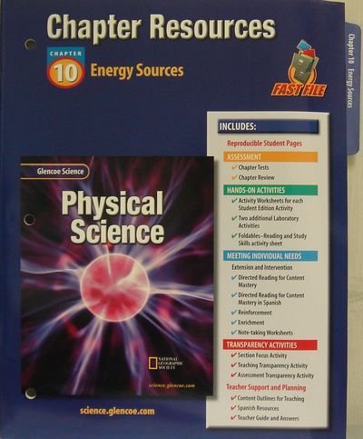 Book Glencoe Science: Physical Science- Chapter Resources, Chapter 10: Energy Sources free