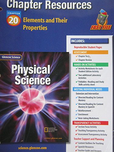 Book Glencoe Science: Physical Science- Chapter Resources, Chapter 20: Elements and Their Properties free