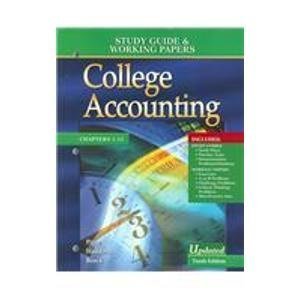 Book College Accounting Chapters 1-13 Study Guide & Working Papers free