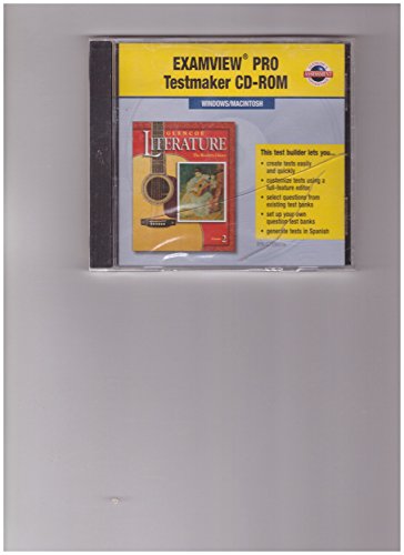 Book Examview Pro Testmaker Cd-rom (Glencoe Literature The Reader's Choice Course 2) free