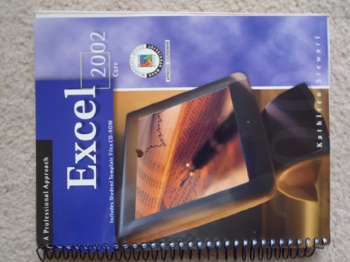 Book Excel 2002: Core, A Professional Approach, Student Edition with CD-ROM free