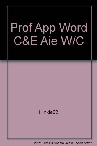 Book Word 2002: A professional approach : core & expert free