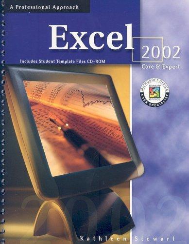 Book Microsoft Excel 2002: Core & Expert, A Professional Approach, Student Edition with CD-ROM free