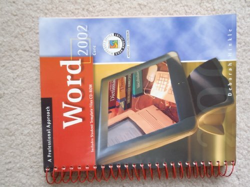 Book Word 2002: Core, A Professional Approach, Student Edition with CD-ROM free