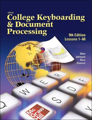 Book Gregg College Keyboarding & Document Processing (Gdp), Lessons 1-60, Home Version, Kit 1, Word 2000 free