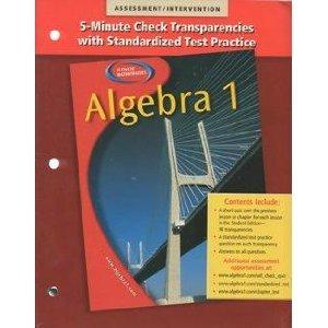 Book Algebra 1 5-Minute Check Transparencies with Standardized Test Practice free