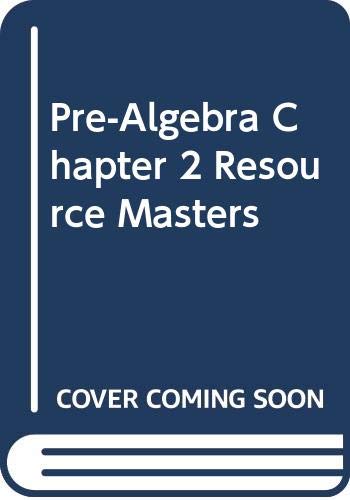 Book Pre-Algebra, Chapter 2 Resource Masters free