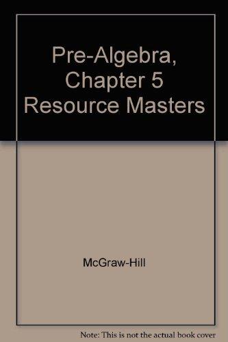 Book Pre-Algebra, Chapter 5 Resource Masters free