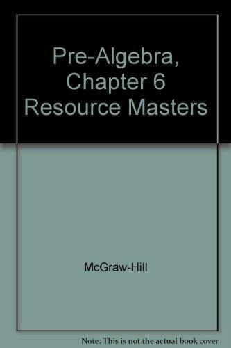 Book Pre-algebra, Chapter 6 Resource Masters free