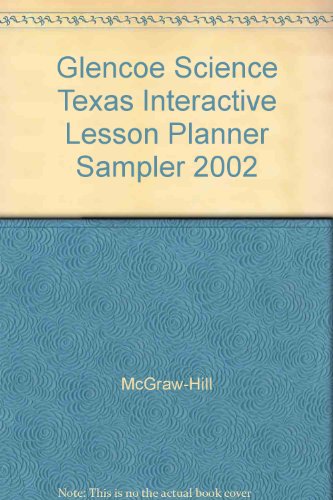 Book Glencoe Science Texas Interactive Lesson Planner Sampler 2002 free