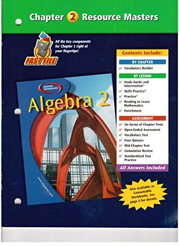 Book Glencoe Mathematics: Algebra 2 Chapter 2 Resource Masters free