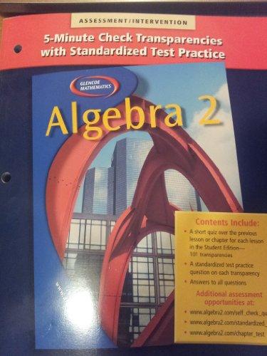 Book Algebra 2 5-Minute Check Transparencies with Standarized Test Practice free