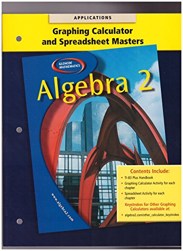 Book Algebra 2 Graphing Calculator and Spreedsheet Masters free