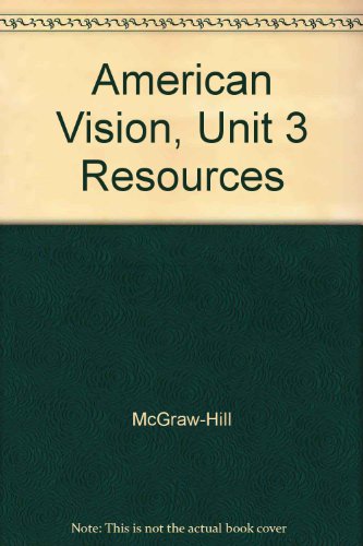 Book American Vision, Unit 3 Resources free