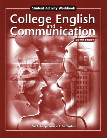 Book College English and Communication, Student Activity Workbook free