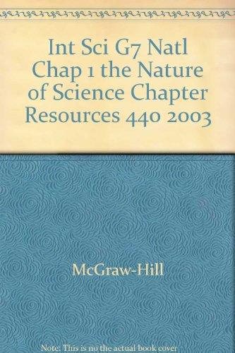 Book Int Sci G7 Natl Chap 1 The Nature Of Science Chapter Resources 440 2003 free