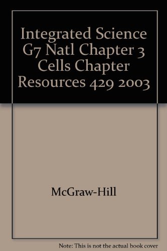 Book Integrated Science G7 Natl Chapter 3 Cells Chapter Resources 429 2003 free