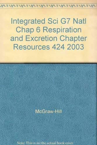Book Science, Level Green: Chapter 6 Resources: Respiration And Excretion With Answer Keys (2003 Copyright) free