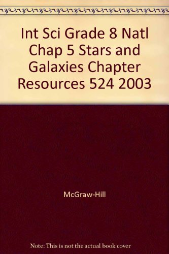 Book Int Sci Grade 8 Natl Chap 5 Stars And Galaxies Chapter Resources 524 2003 free