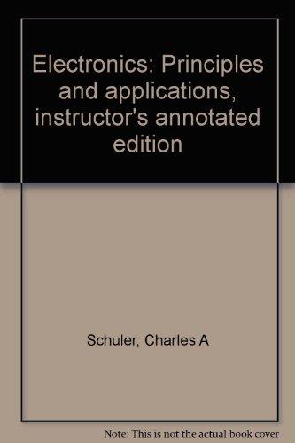 Book Electronics: Principles and applications, instructor's annotated edition free