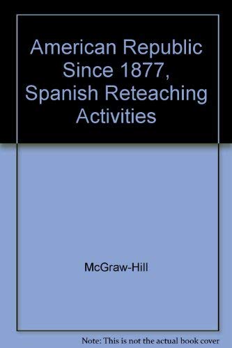 Book American Republic Since 1877, Spanish Reteaching Activities free