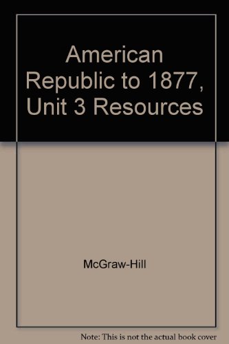 Book The American Republic To 1877, Unit 3 Resources free
