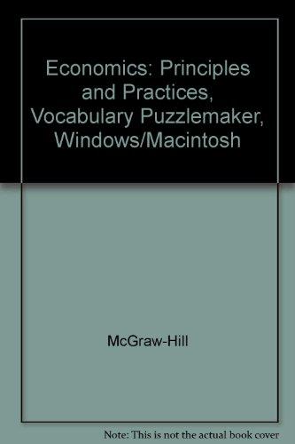 Book Economics: Principles And Practices, Vocabulary Puzzlemaker, Windows/macintosh free