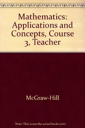 Book Mathematics: Applications and Concepts 2004, Course 3 Teacher Wraparound Edition free