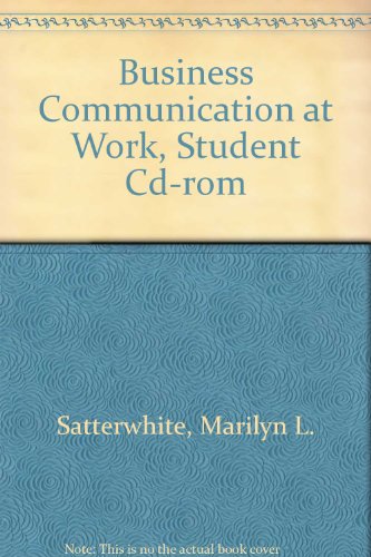 Book Business Communication at Work, Student Cd-rom free