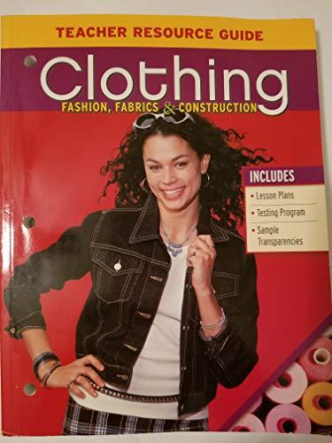 Book Clothing Fashion,fabrics & Construction Teacher Resource Guide free