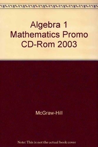 Book Algebra 1 Mathematics Promo CD-Rom 2003 free