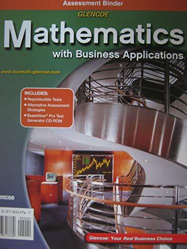 Book Mathematics With Business Applications Assessment Binder free