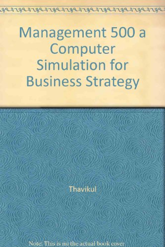 Book Management 500 A Computer Simulation For Business Strategy free