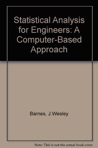 Book Statistical Analysis for Engineers and Scientists: A Computer-Based Approach/User's Manual to Accompany Statistical Analysis for Engineers and Scien free