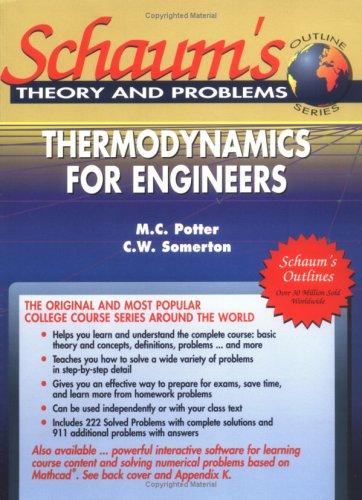 Book Schaum's Interactive Thermodynamics for Engineers/Book and 2 Disks (Schaum's Outline) free