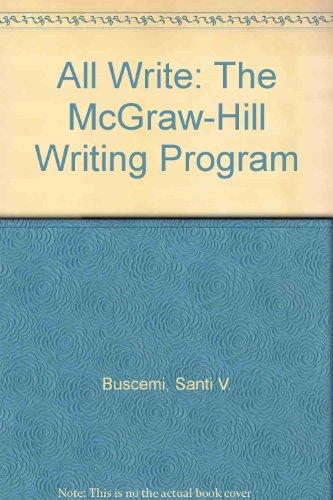 Book All Write: The Mcgraw-hill Writing Program free