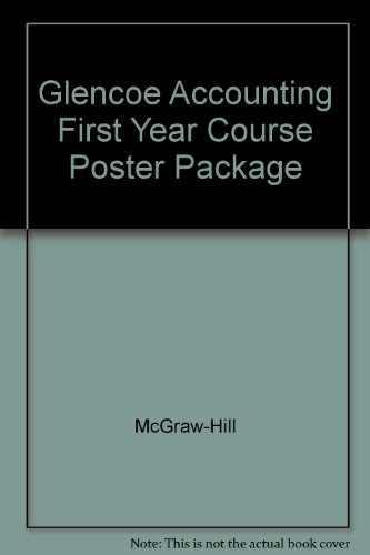 Book Glencoe Accounting First Year Course Poster Package free