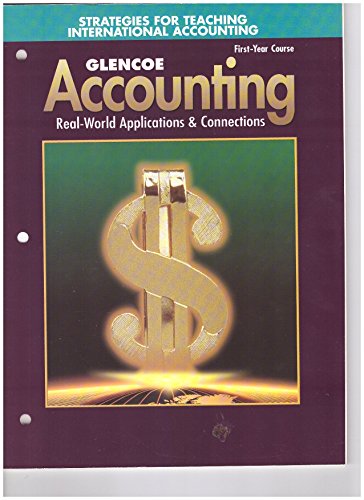 Book Glencoe Accounting First Year Course Strategies for Teaching International Accounting free