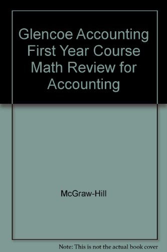 Book Glencoe Accounting First Year Course Math Review for Accounting free
