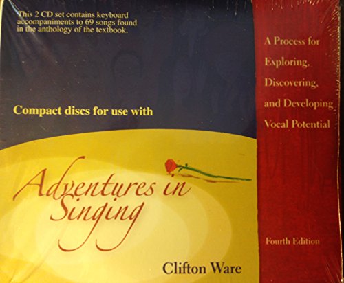 Book Two CD set  for use with Adventures In Singing free