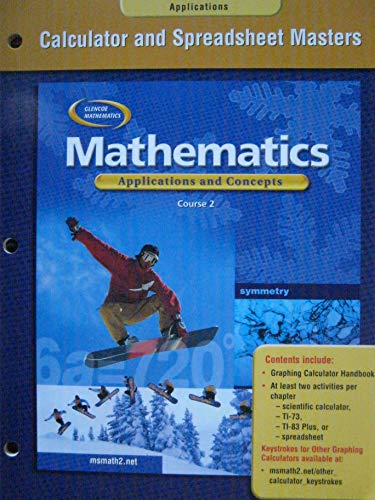 Book Mathematics: Applications and Concepts, Course 2, Calculator and Spreadsheet Masters free
