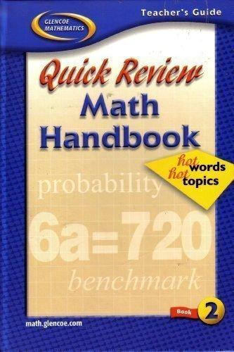 Book Glencoe Mathematics: Quick Review Math Handbook- Teacher's Guide, Book 2 free