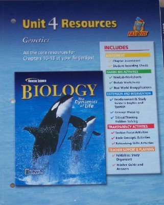 Book Glencoe Science: Biology, The Dynamics of Life, Unit 4 -  Resources free