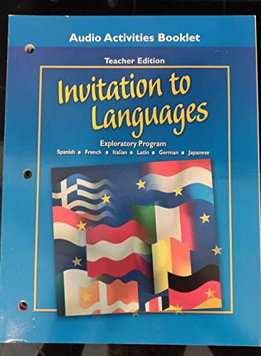 Book Invitation to Languages Audio Activities free