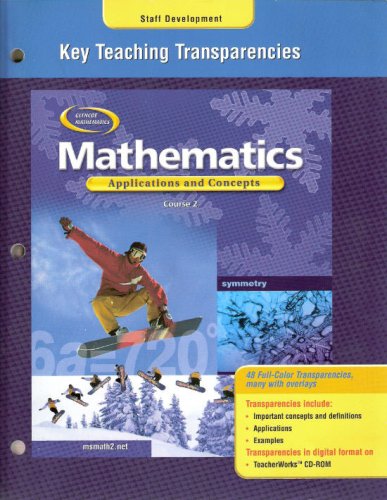 Book Glencoe Mathematics: Applications And Concepts - Course 2 - Key Teaching Transparencies (isbn: 0078606241) free